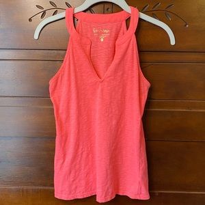 Lilly Pulitzer coral pink tank top